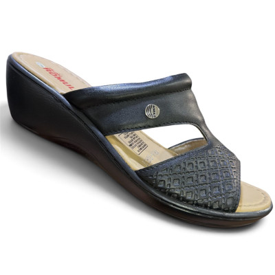 Sandalia Sint&eacute;tica para Mujer R&oacute;mulo Ref 7183 Negro | Calzado C&oacute;modo y Ergon&oacute;mico | Tus Pasos Bogot&aacute;